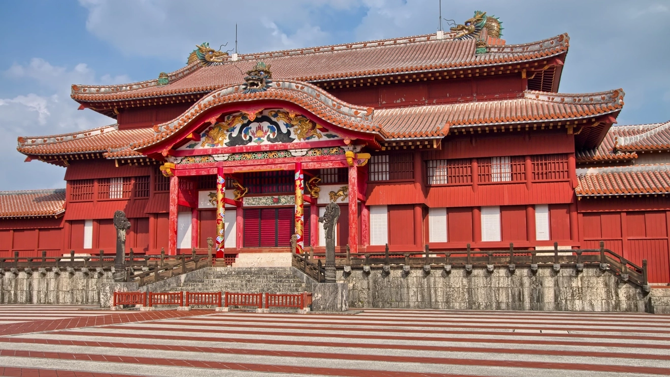 World Heritage-listed Shuri Castle.