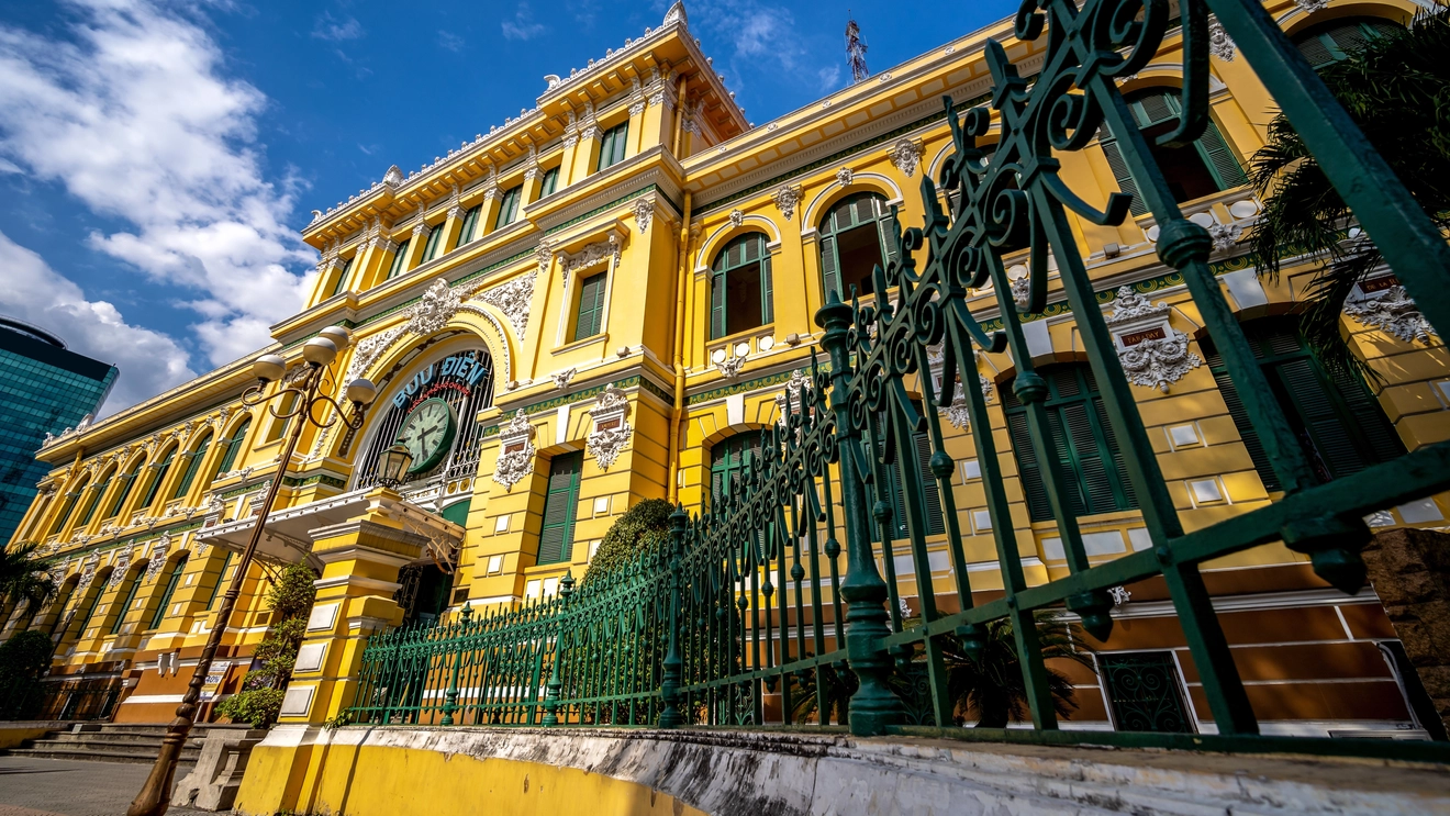 Ho Chi Minh City’s Central Post Office: a fabulous example of French colonial architecture. Image credit: stock.adobe.com