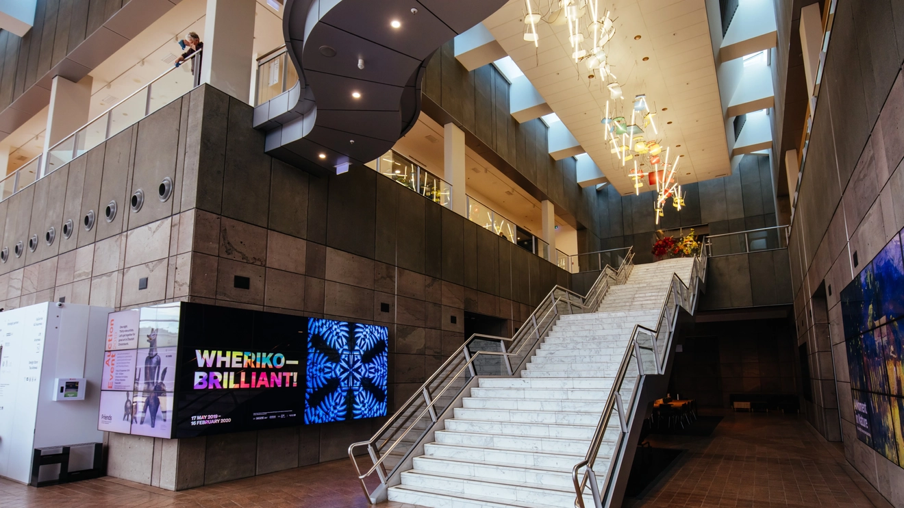 The modernist interior of the Christchurch Art Gallery, New Zealand. Image credit: FiledIMAGE – stock.adobe.com